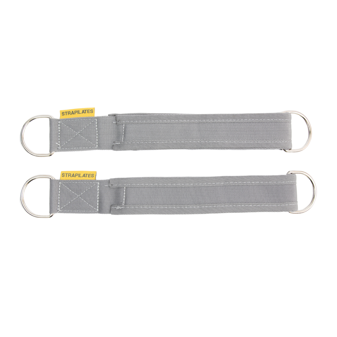 Double Loop Pilates Straps (Grey)