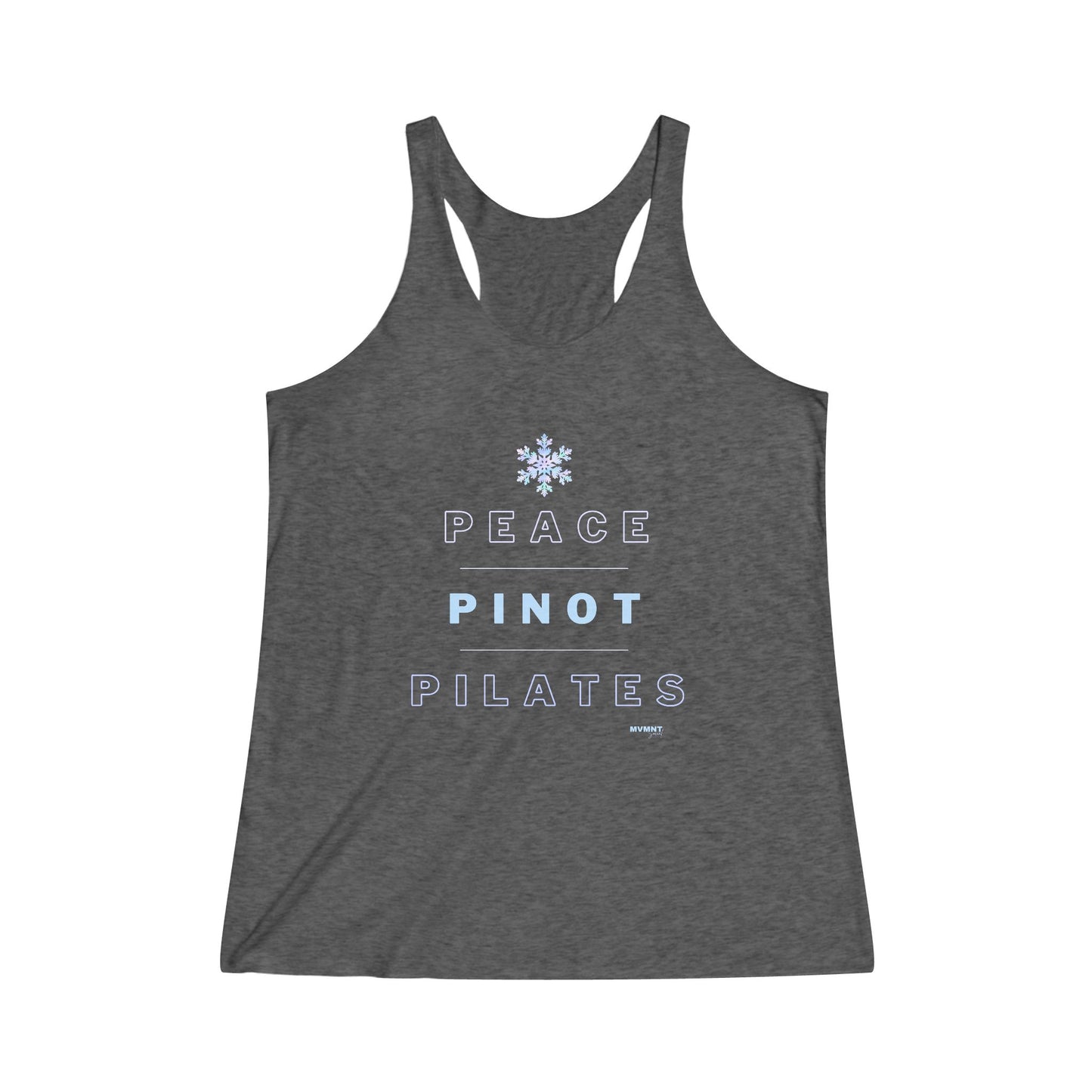 "Peace Pinot Pilates" Racerback Tank - Perfect for Pilates Enthusiasts